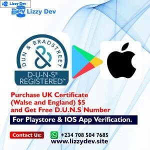 Purchase D-U-N-S Number for Organization Developer Accounts (Apple & Play Store)