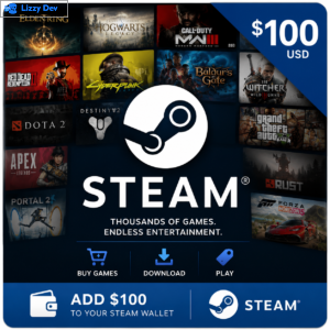 Steam $100 Gift Card – Buy Steam Wallet Code Online | Instant Digital Delivery